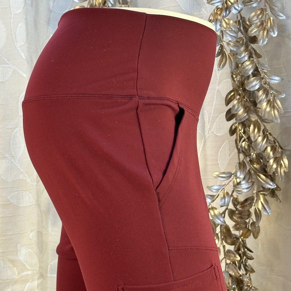 Spyder Burgundy Cargo Pocket Leggings Women's Size Small - Picture 9 of 13